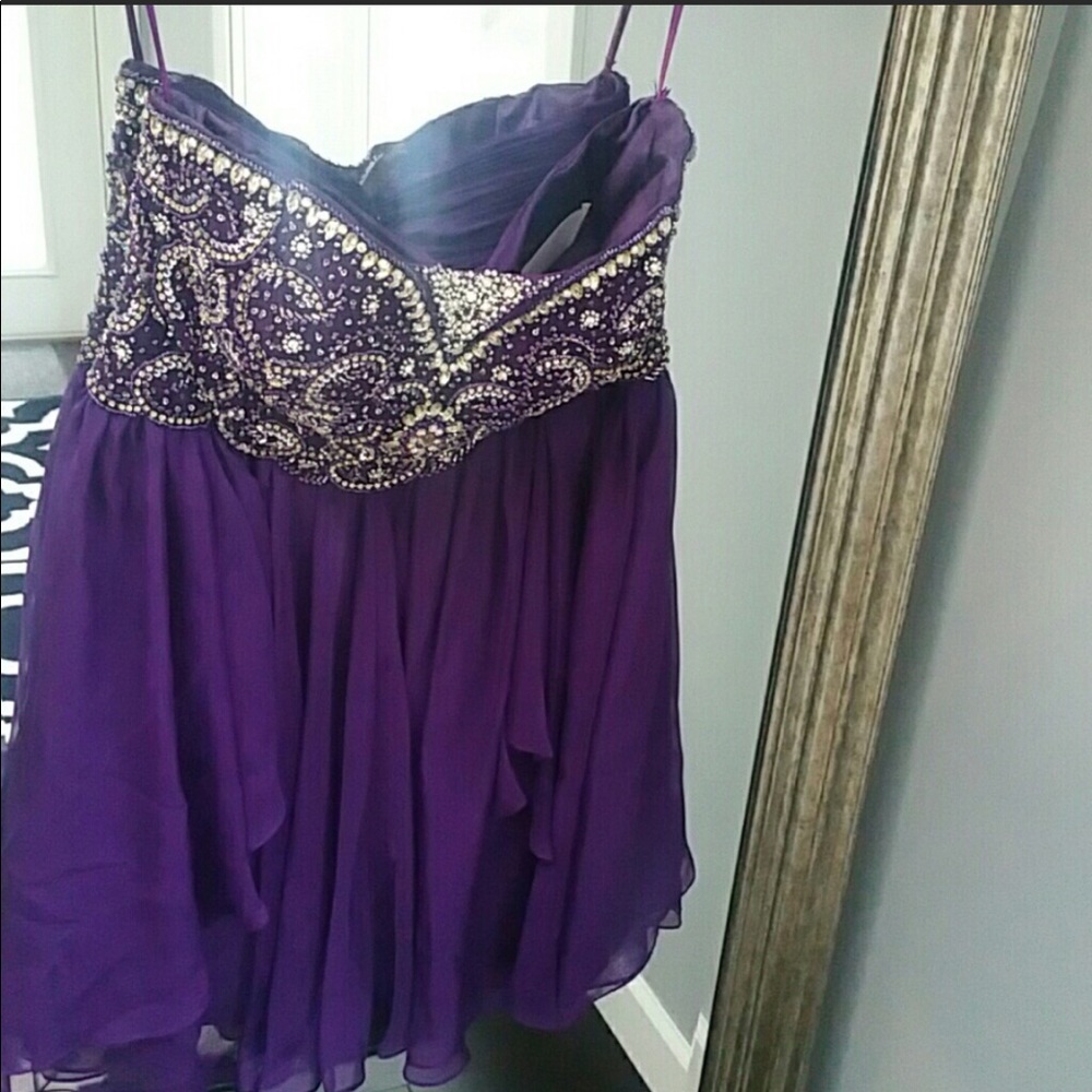 Formal purple dress